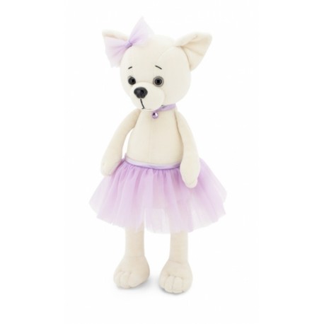 Przytulanka piesek Lucky Lili w fiołkowej spódniczce - 38 cm