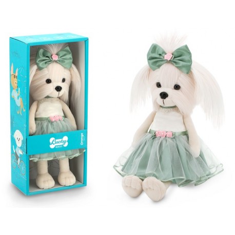 Przytulanka piesek Lucky Mimi słodka różyczka - 38 cm