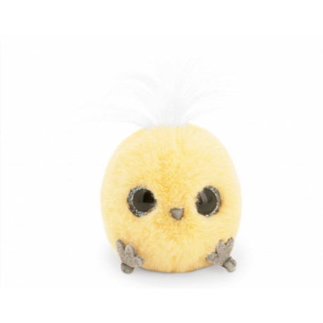 Przytulanka ptaszek Whozie 8 cm z zawieszką - żółty
