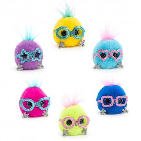 Przytulanka ptaszek Whozie - maskotka w śmiesznych okularach