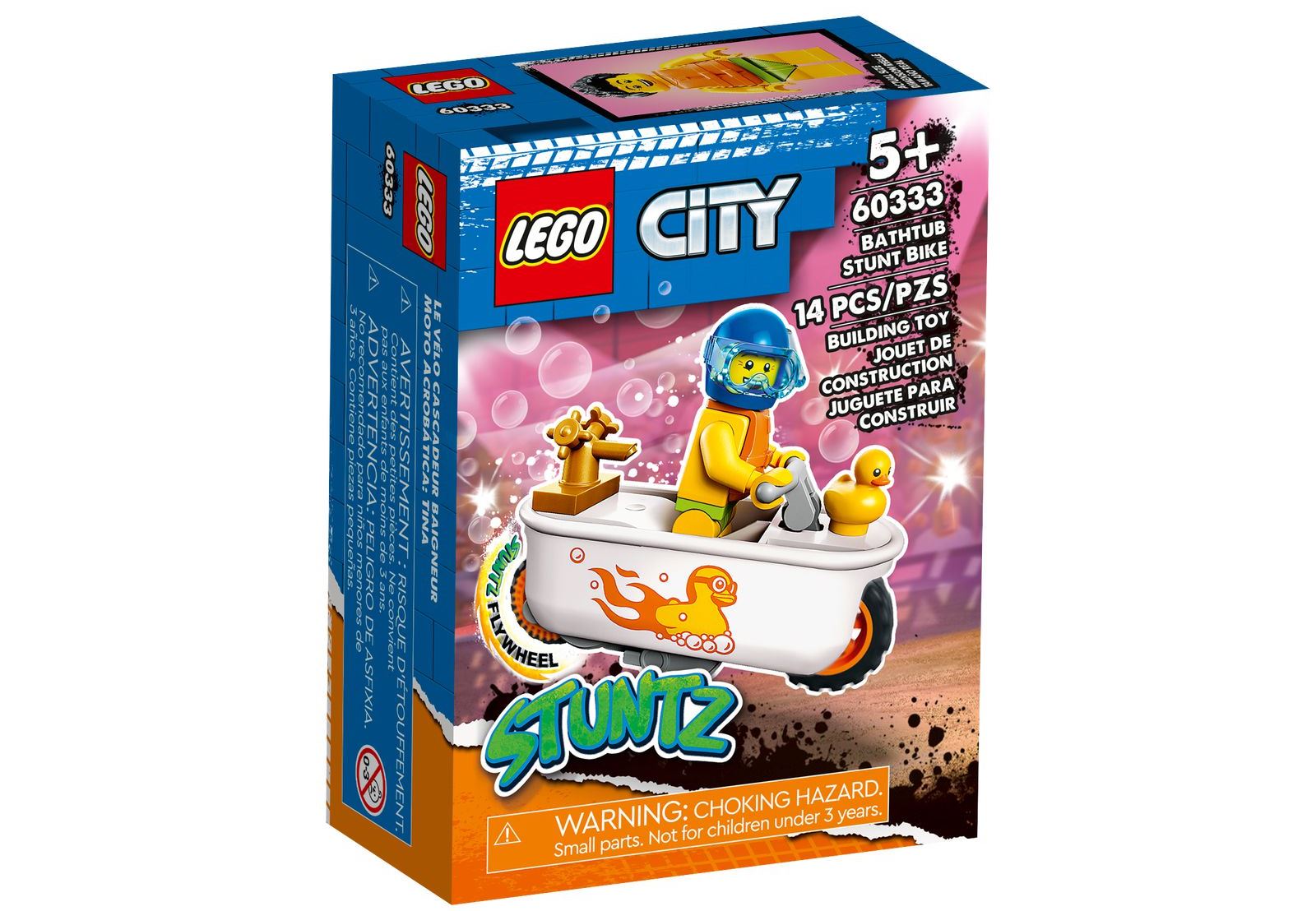 LEGO® City - Kaskadersik motocykl-wanna 