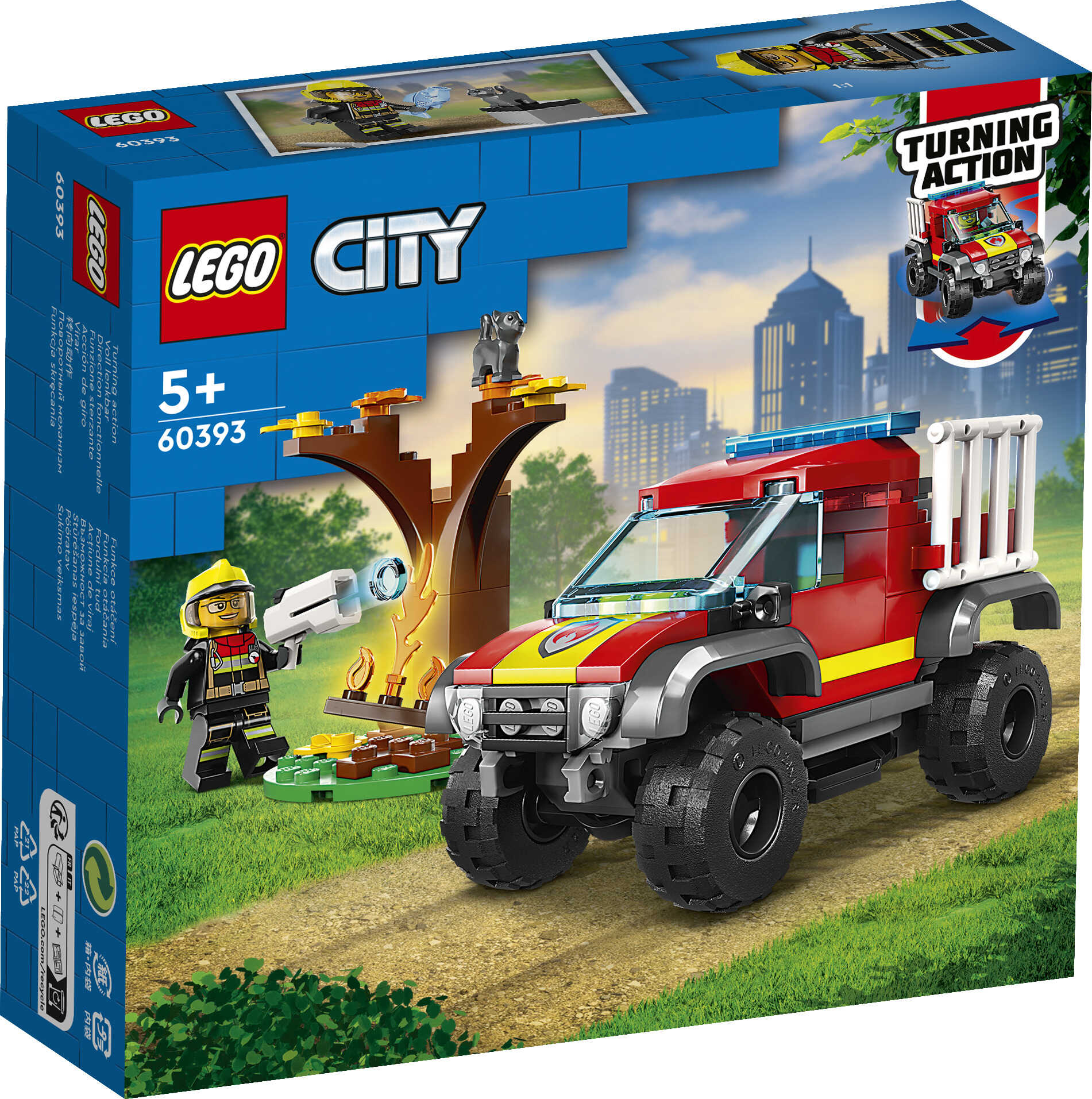 LEGO® City - Wóz strażacki 4x4 – misja ratunkowa 