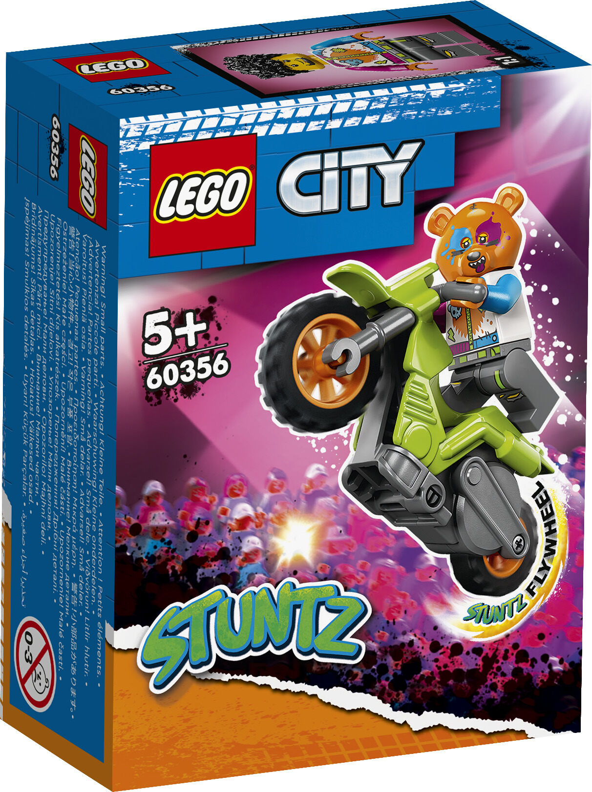 LEGO® City - Motocykl kaskaderski z niedźwiedziem 