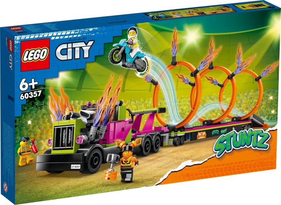LEGO® City - Ciężarówka i ogniste obręcze 